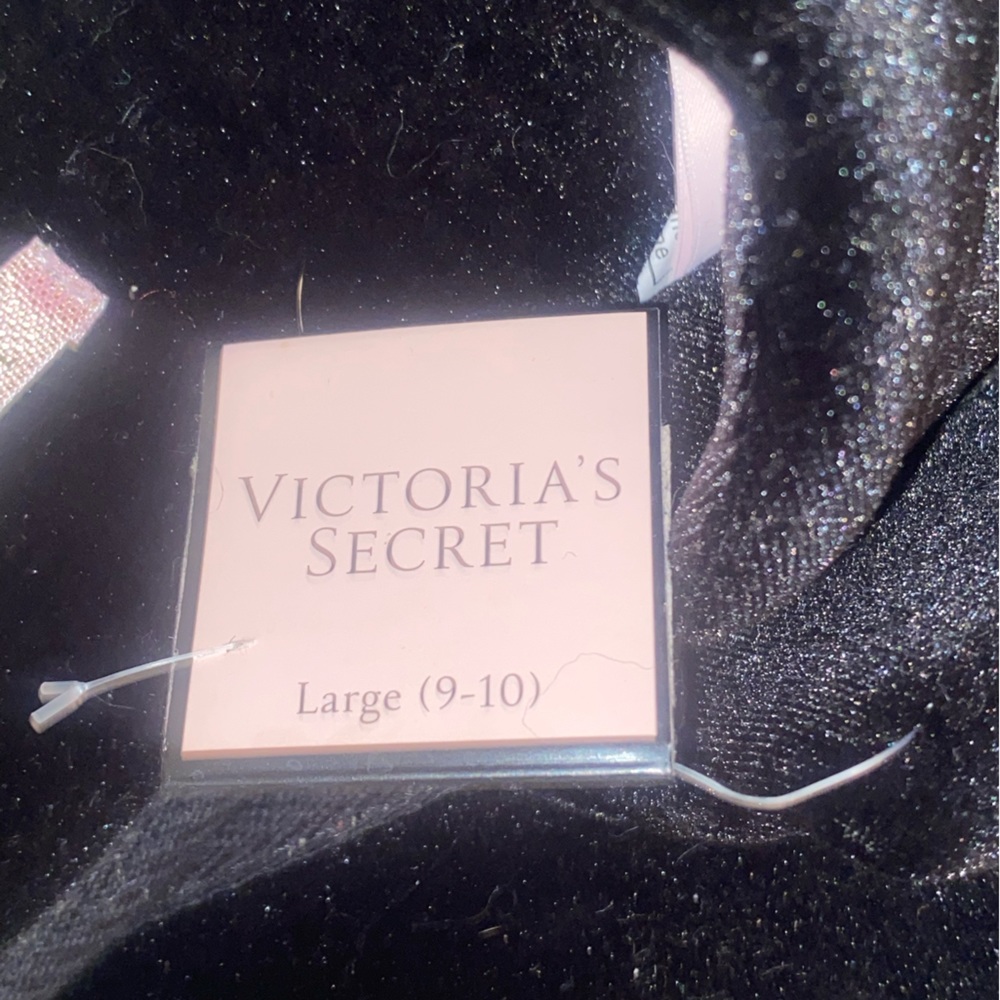 Victoria's Secret Black Furry Slippers - Picture 3 of 3